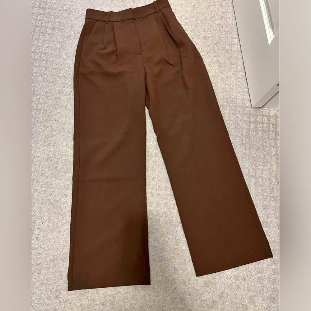 Abercrombie & Fitch Sloane Tailored Pants - Brown, Size 27 Regular Length